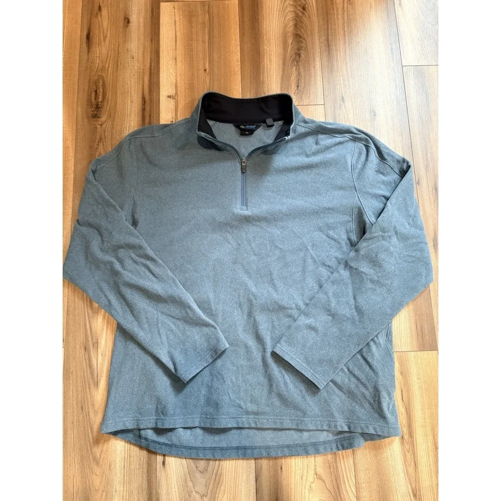 Mondetta Outdoor Projects Quarter Zip Fleece Pullover Blue Men's XL Soft